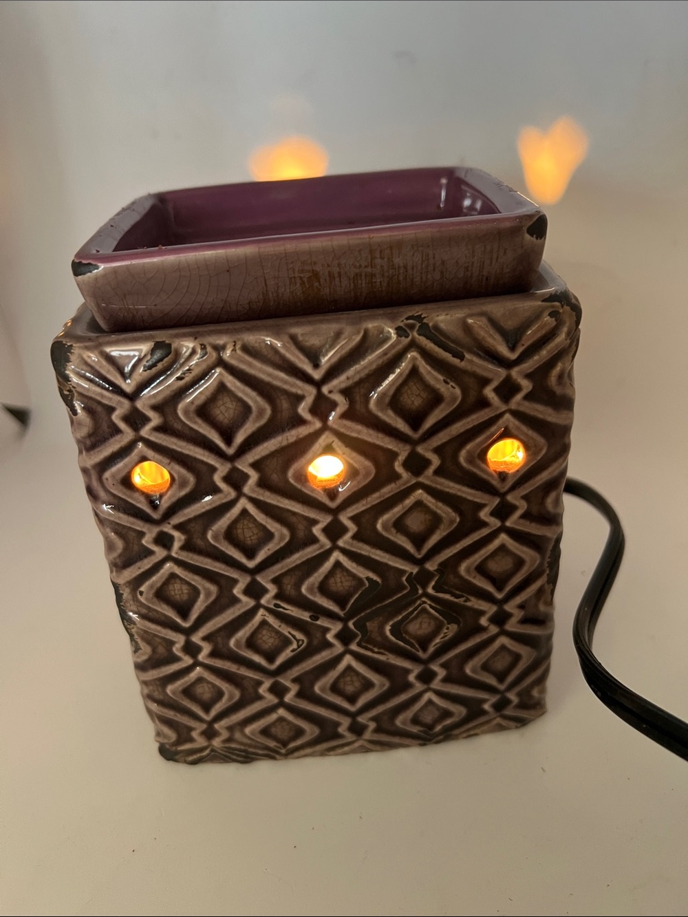 Scentsy Amethyst Full Size Fragrance Wax Warmer Preowned
